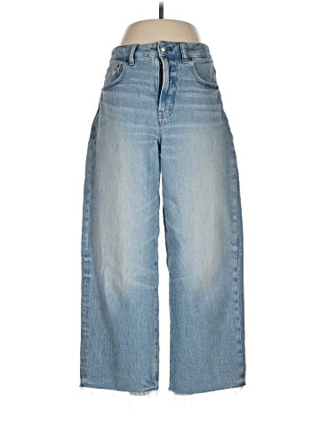 Madewell The Curvy Perfect Vintage Wide-Leg Crop Jean in Hallstead Wash (view 1)