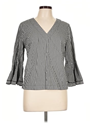 White House Black Market 3/4 Sleeve Blouse (view 1)