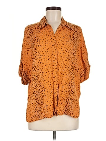 MNG Suit 3/4 Sleeve Button-Down Shirt (view 1)