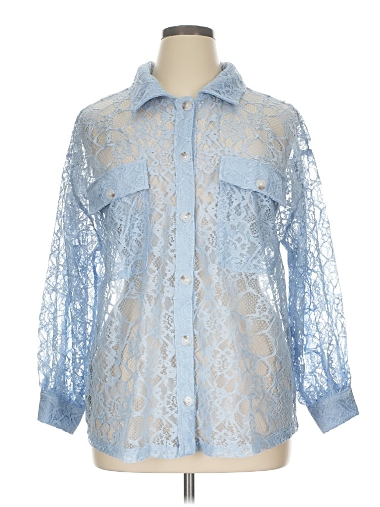 Andree By Unit 3/4 Sleeve Blouse In Blue