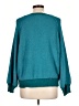 Umgee Color Block Teal Pullover Sweater Size L - photo 2