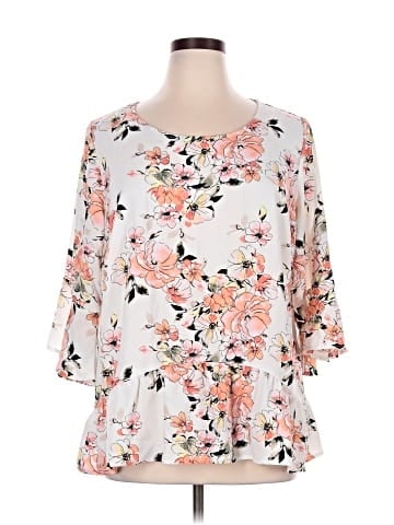 I.N. Studio 3/4 Sleeve Blouse (view 1)