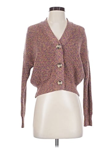 Madewell Marled Greywood Crop Cardigan Sweater (view 1)
