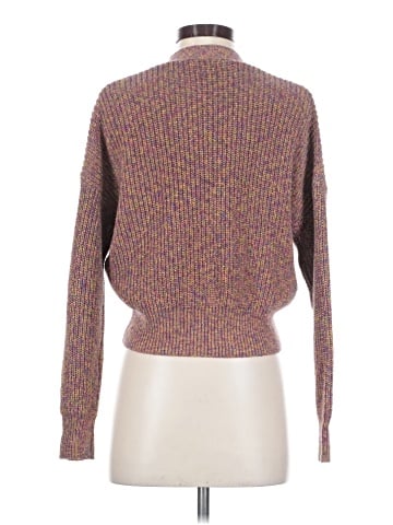 Madewell Marled Greywood Crop Cardigan Sweater (view 2)