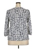 Merona 100% Polyester Blue 3/4 Sleeve Blouse Size XXL - photo 2