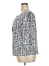 Merona 100% Polyester Blue 3/4 Sleeve Blouse Size XXL - photo 5