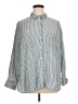Old Navy Stripes Silver Long Sleeve Button-Down Shirt Size XL - photo 1