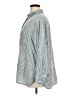 Old Navy Stripes Silver Long Sleeve Button-Down Shirt Size XL - photo 5