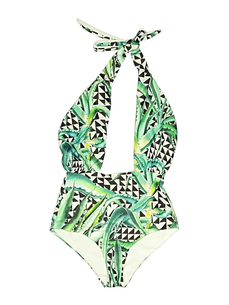 Pre-owned Mara Hoffman One Piece Swimsuit In Green