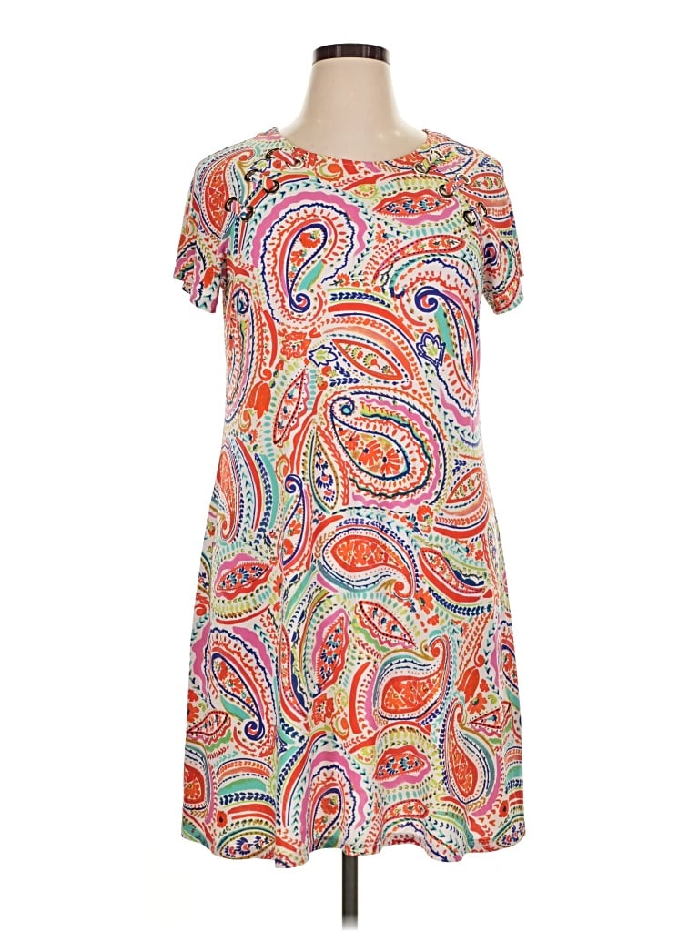 Pre-owned Msk Casual Dress In Orange
