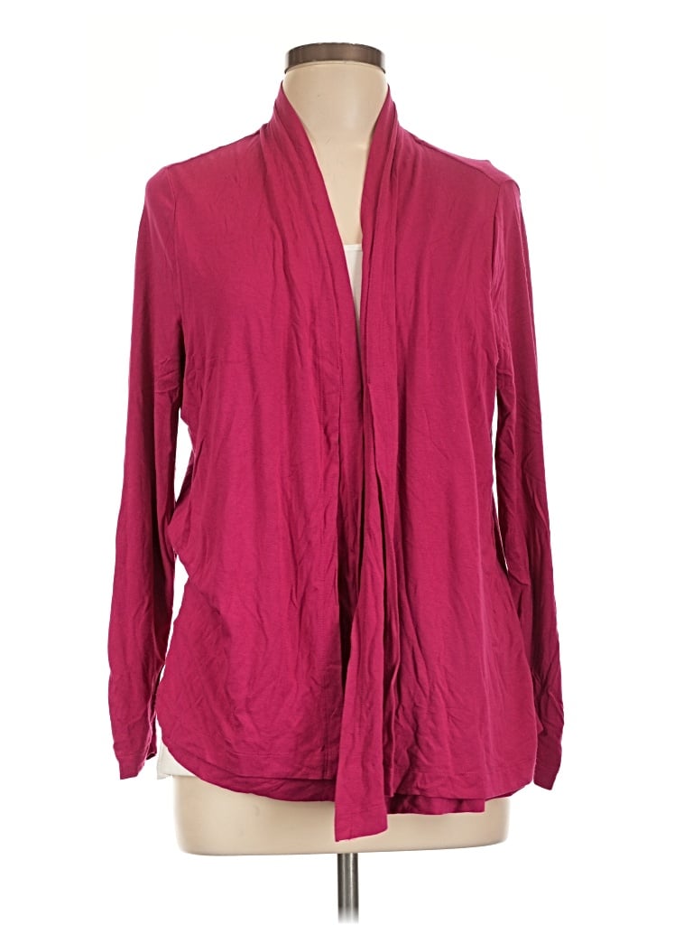Pre-owned Chico's Cardigan Sweater In Pink