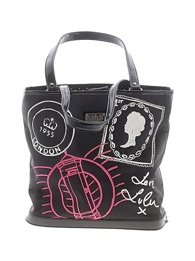 Pre-owned Lulu Guinness Tote Bag In Black