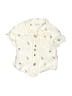 Janie and Jack Ivory Short Sleeve Button-Down Shirt Size 6-12 mo - photo 1