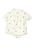 Janie and Jack Ivory Short Sleeve Button-Down Shirt Size 6-12 mo - photo 2