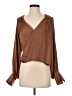 FRAME 100% Polyester Brown Long Sleeve Blouse Size XS - photo 1