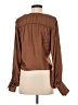 FRAME 100% Polyester Brown Long Sleeve Blouse Size XS - photo 2