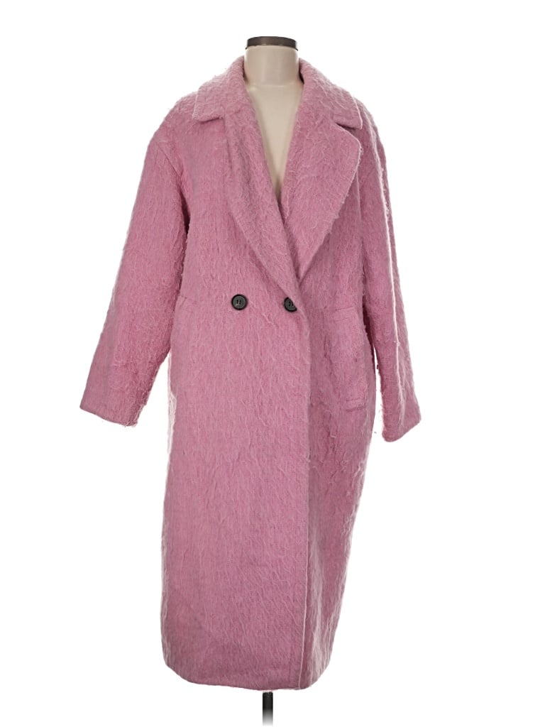Pre-owned Asos Design Coat In Pink