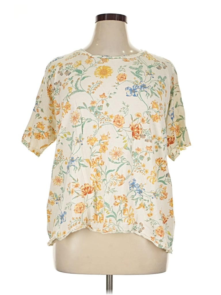 Pre-owned Wonderly Short Sleeve T-shirt In Ivory