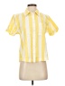 Downeast Stripes Yellow Short Sleeve Blouse Size XS - photo 1