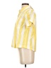 Downeast Stripes Yellow Short Sleeve Blouse Size XS - photo 5