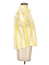 Downeast Stripes Yellow Short Sleeve Blouse Size XS - photo 4