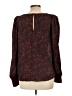 Allison Joy 100% Polyester Burgundy Long Sleeve Blouse Size L - photo 2
