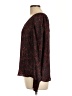 Allison Joy 100% Polyester Burgundy Long Sleeve Blouse Size L - photo 5