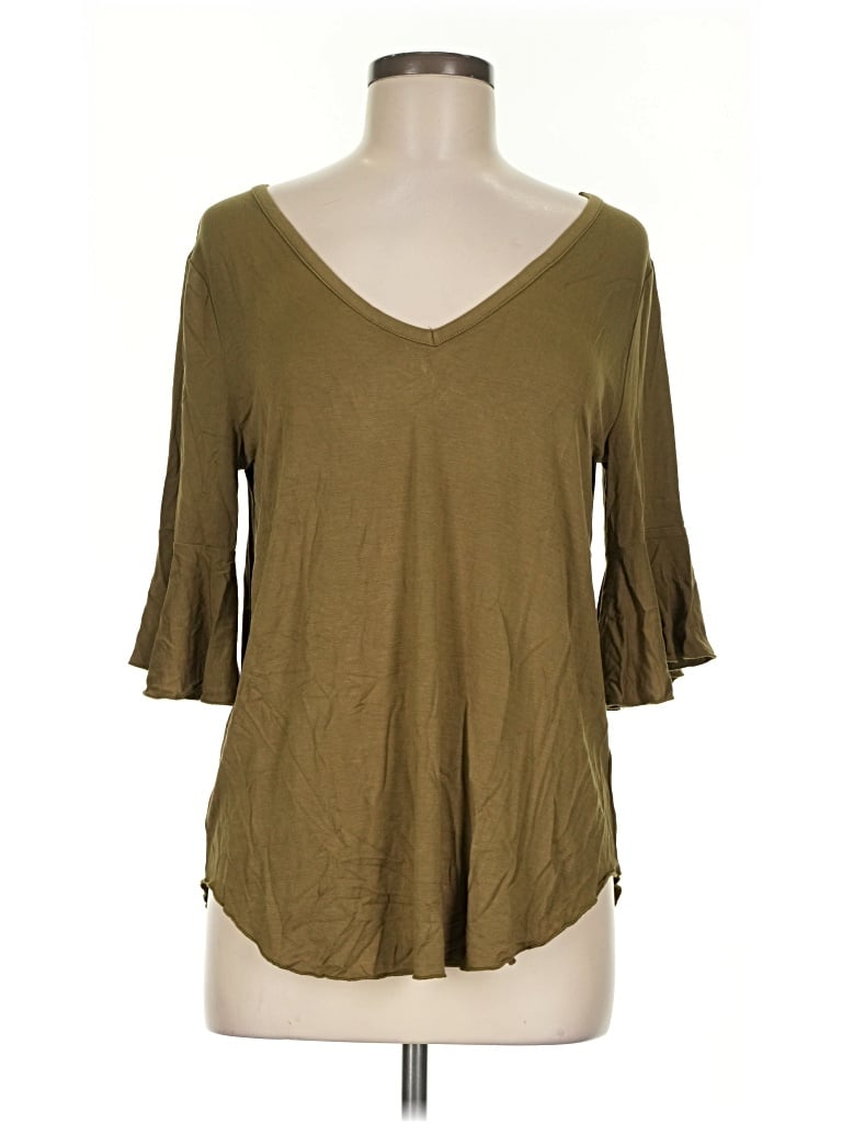 Pre-owned Chaser 3/4 Sleeve T-shirt In Green