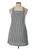 No Comment Houndstooth Gray Casual Dress Size L - photo 1