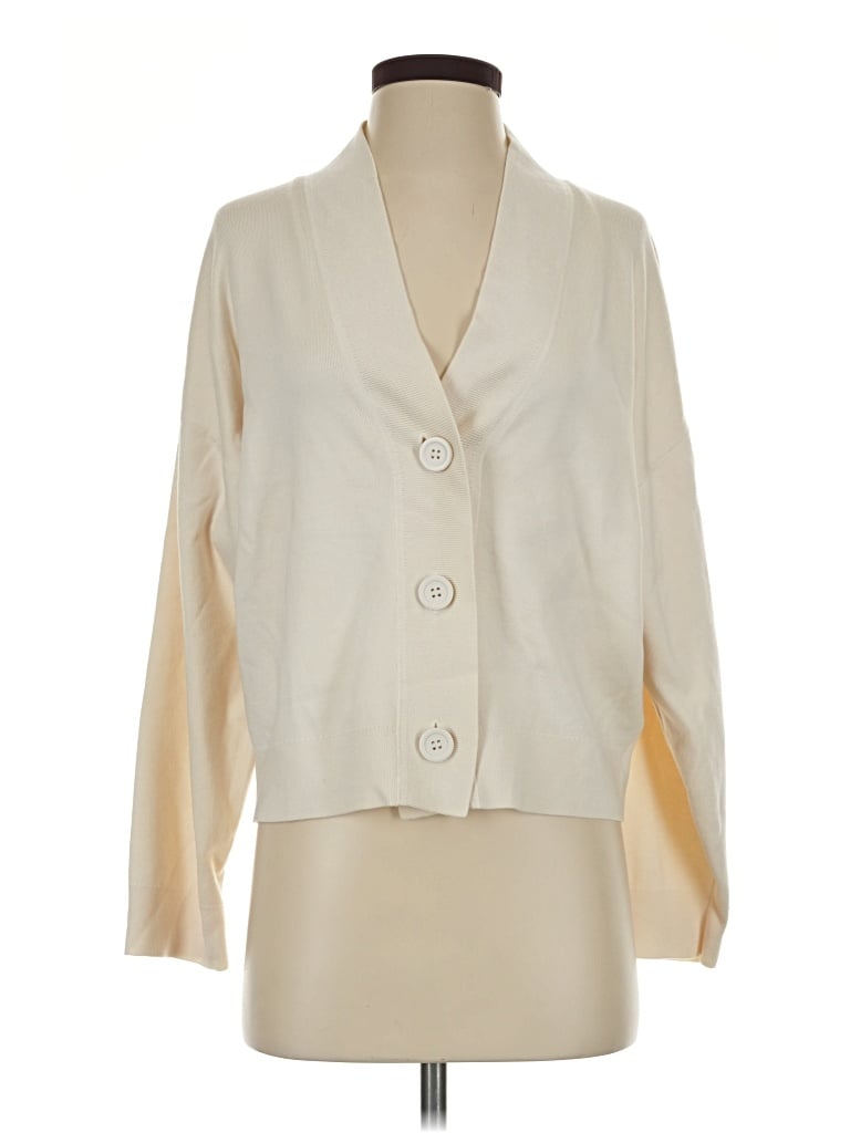 Pre-owned Cos Cardigan Sweater In Ivory