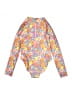 Cat & Jack 100% Recycled Polyester Floral Pink Rash Guard Size 10 - 12 - photo 2