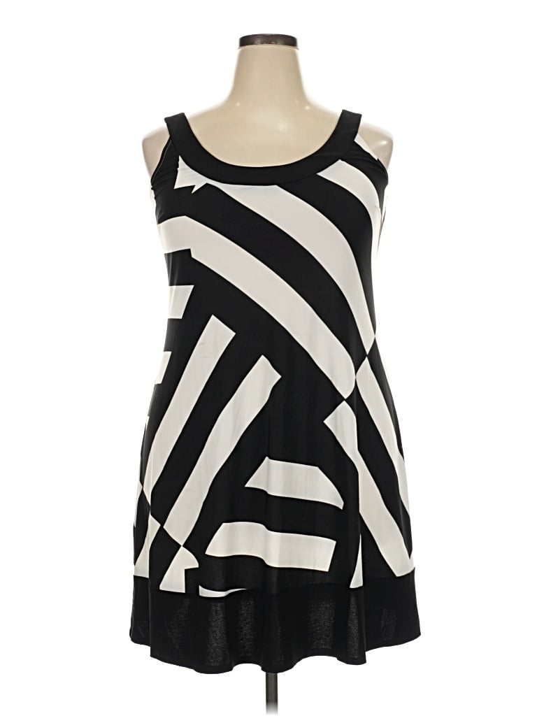 Pre-owned Chaps Casual Dress In Black