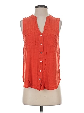 Maeve Sleeveless Button-Down Shirt (view 1)