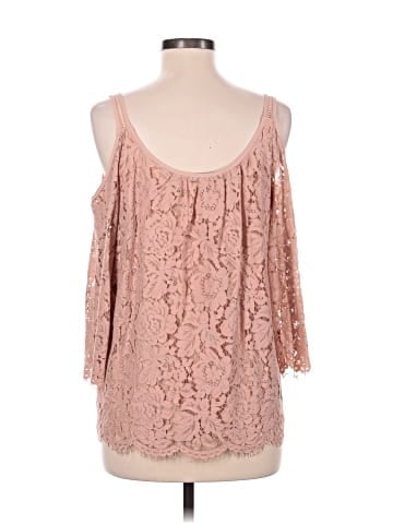 White House Black Market 3/4 Sleeve Blouse (view 2)