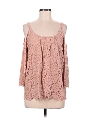 White House Black Market 3/4 Sleeve Blouse (view 1)