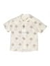 Zara Argyle Ivory Short Sleeve Button-Down Shirt Size 9 - 10 - photo 1