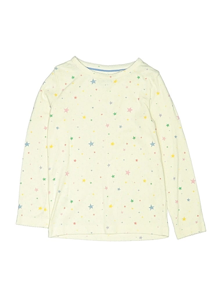 Pre-owned Mini Boden Kids' Long Sleeve T-shirt In Ivory