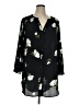 dip 100% Polyester Black 3/4 Sleeve Blouse Size 1X - photo 1