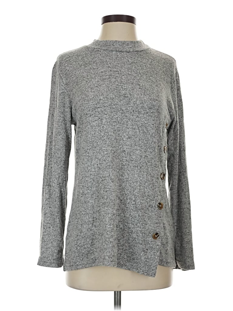 Pre-owned Jon & Anna Long Sleeve Turtleneck In Gray