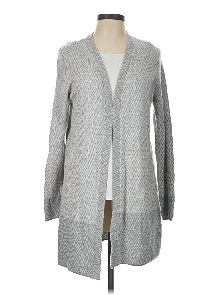 Pre-owned J. Mclaughlin Cardigan Sweater In Gray