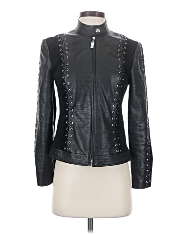 St. John Collection by Marie Gray Leather Jacket (view 1)