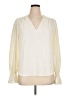 Aqua 100% Polyester Ivory Long Sleeve Blouse Size XL - photo 1