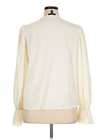 Aqua Long Sleeve Blouse (view 2)