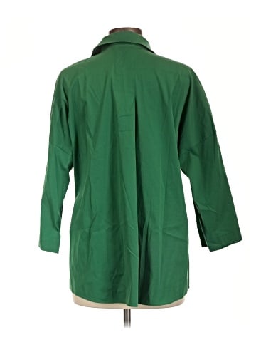 Lafayette 148 New York 3/4 Sleeve Button-Down Shirt (view 2)