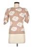 Polagram Floral Tan Pullover Sweater Size M - photo 1