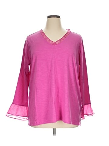 Belle By Kim Gravel 3/4 Sleeve Top (view 1)