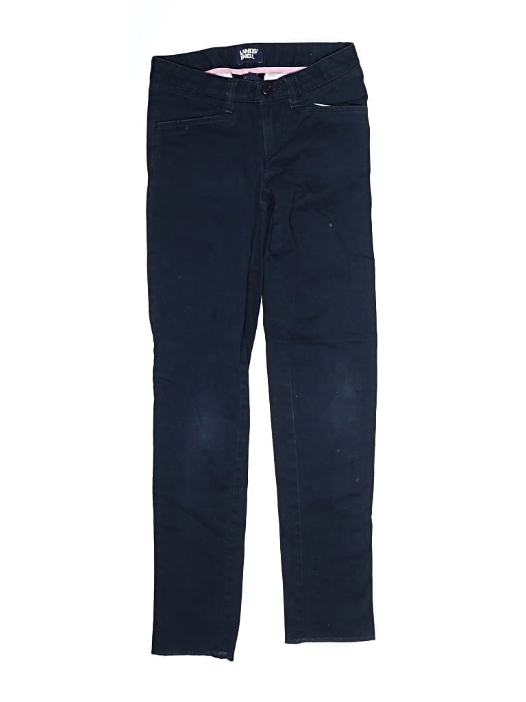 Pre-owned Lands' End Kids'  Jeans In Blue