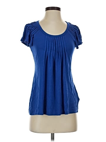Aqua Short Sleeve Top (view 1)