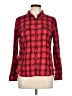 St. John's Bay Plaid Red Long Sleeve Button-Down Shirt Size L - photo 1