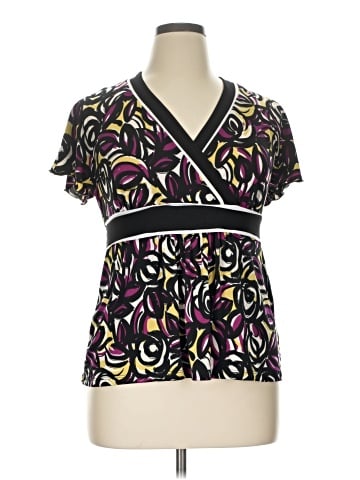 AB Studio Short Sleeve Blouse (view 1)